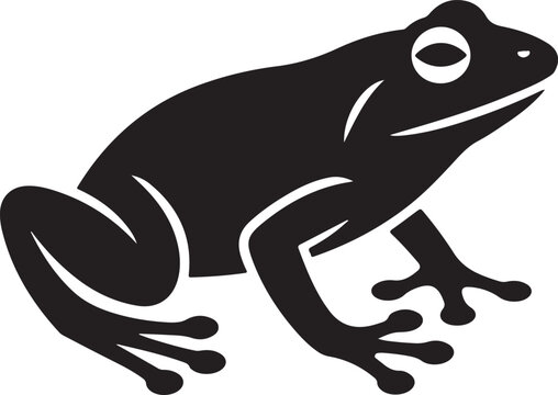 Vampire Frog Silhouette Halloween Vector