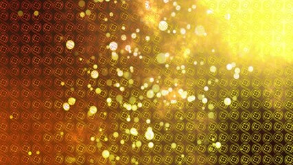 Poster - Diamond grid forming and glowing driving particles upward bursting then fading to visualize energy