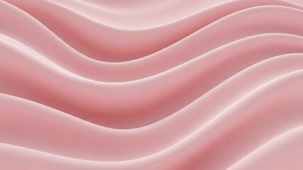 Poster - A smooth, pink, wavy texture creates an abstract and elegant background pattern