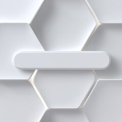 Poster - Subtle Repeating White Hexagon Mesh Pattern Background