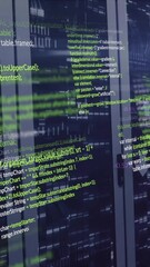 Poster - Animation of computer language and connected arrow over data server systems in server room