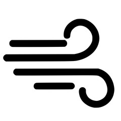 Poster - Simple Flat Line Art Wind Symbol Weather Element Icon Graphic