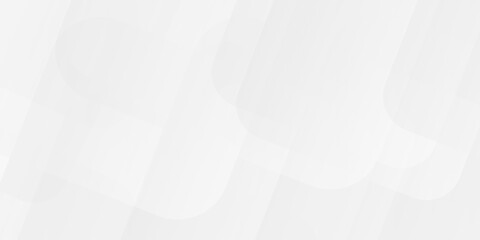 Fototapete - White and gray overlap triangle geometric technology pattern. minimal rectangle randomly arranged white lines transparent background layers overlapping presentation design.