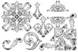 © yanushkov - Classical baroque vector of vintage element for design. Decorative design element filigree calligraphy vector. You can use for wedding decoration of greeting card and laser cutting