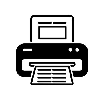 Printer icon vector. editable