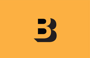 Aufkleber - BB initial number negative space logo vector icon design isolated background