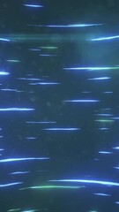 Poster - Animation of light trails on black background