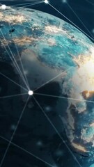Poster - Animation of network of connections over globe