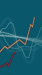 Poster - Animation of diagrams moving on green background