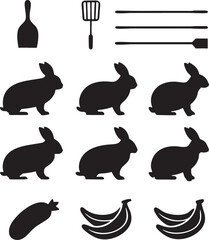 Poster - Abstract geometric shapes and lines with a central silhouette element