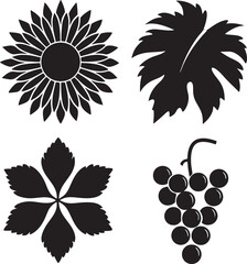 Poster - Abstract geometric shapes and lines with a central silhouette design element for graphic applications