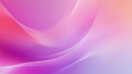 Wall Mural - abstract flowing waves of pink and purple with delicate white lines