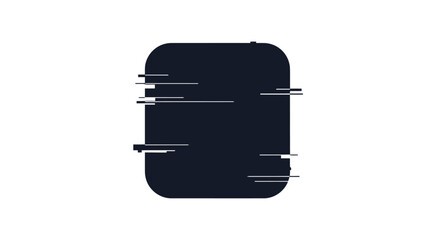 Glitch Effect App Icon: Modern Tech Error