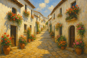  Charming Mediterranean village street