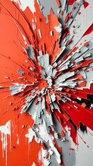 Poster - Intensely layered paint application, with visible brushstrokes and a sense of energy.