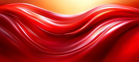 Poster - Stunning Crimson Fluid Background with Dynamic Light Trails and Modern Red Wave Design for Textures