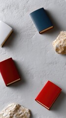 Poster - Scattered Matchbooks on Vintage Parchment Texture