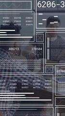 Poster - Animation of rectangles with loading bars, graphs and numbers over diverse coworkers sharing ideas
