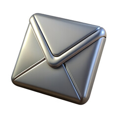 Poster - Silver 3D Mail Icon
