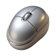 Poster - Silver 3D Mouse Icon