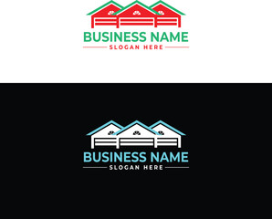 Leinwandbilder - Real Estate Logo Modern House Icon
