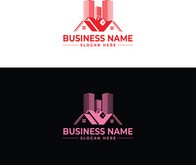 Leinwandbilder - Real Estate Logo Modern House Icon