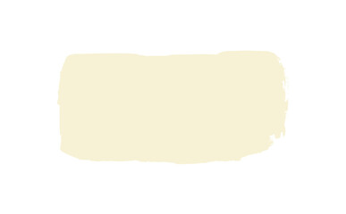 Poster - Creamy yellow swatch brushstroke, isolated element
