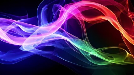 Aufkleber - Abstract macro of swirling smoke
