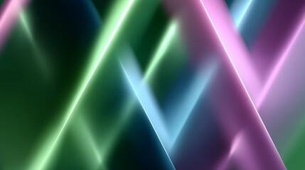 Fototapete - Dynamic light patterns create an abstract visual display with vibrant colors and geometric shapes