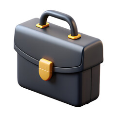 Poster - 3D Black Briefcase Icon