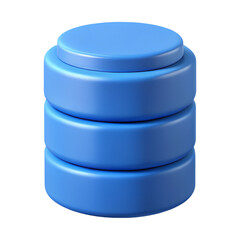 Poster - 3D Blue Database Icon