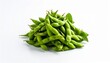 © olaa - green beans on white background