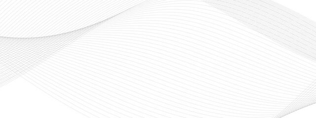 Poster - Abstract frequency sound wavy, twisted curve lines with blend effect. Technology abstract wavy curve lines on transparent background.  Abstract business wave curve lines background. Vector 