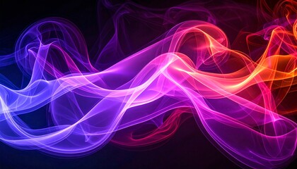 Aufkleber - Abstract macro of swirling smoke