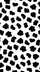 Aufkleber - animation of black spots on white backgroud
