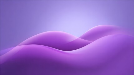 Poster - Soft blurred purple waves fading into light gradient background, abstract and elegant design