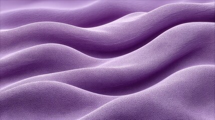 Poster - Soft pastel purple waves flowing diagonally with gentle curves on a light textured surface