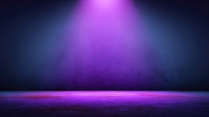 Poster - Vignette style dark purple backdrop with soft center glow, perfect for central copy space or overlay