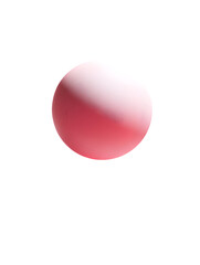 Poster - Orb with red and white gradient floats against a stark black background creating a visually striking, modern aesthetic.