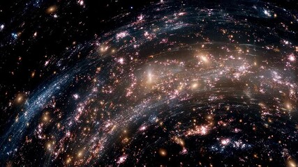 Poster - Mesmerizing display of a swirling galaxy filled with countless stars, creating a breathtaking cosmic tapestry against the backdrop of the vast and mysterious universe