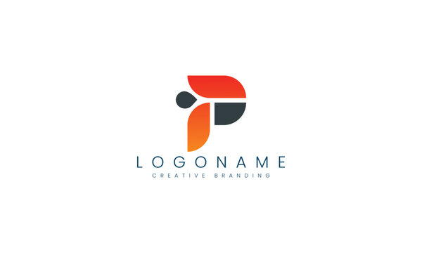 Minimalist P Logo for Branding and Identity.