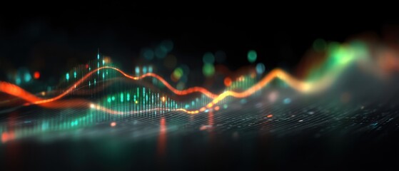 Poster - Data visualization digital abstract image
