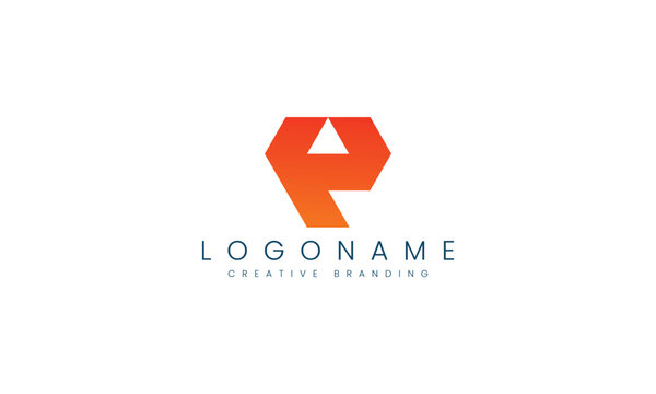 Minimalist P Logo for Branding and Identity.