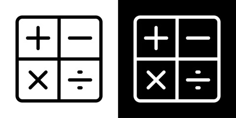 Poster - Basic Calculator Math Operation Plus Minus Multiply Divide Symbol