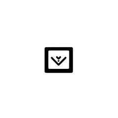 Poster - Download Message Icon with Arrow and Envelope Symbol for Digital Communication and Data Transfer