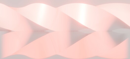 Poster - Abstract architecture background spiral geometric pattern of design 3d render