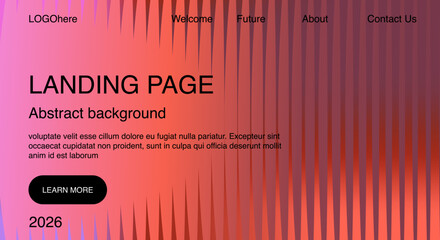 Leinwandbilder - Gradient background. Minimalist layout design template for web page and business presentation.