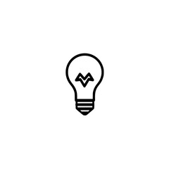 Poster - Light Bulb Icon with Check Mark Symbol for Approved Idea and Innovative Solution Concept Design