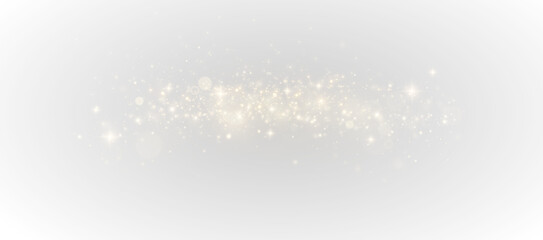 Wall Mural - golden flash with bokeh and sparkles, sparkling explosion of light png