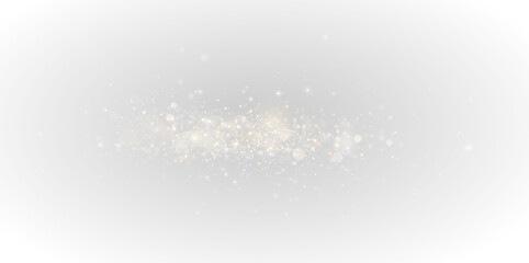 Wall Mural - golden flash with bokeh and sparkles, sparkling explosion of light png
